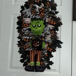 Halloween Frankenstein wreath